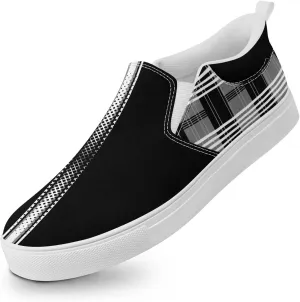 Custom Slip-On Sneakers for Men, Women's Comfortable Canvas Loafers Personalized Athletic Shoes Streetwear Footwear