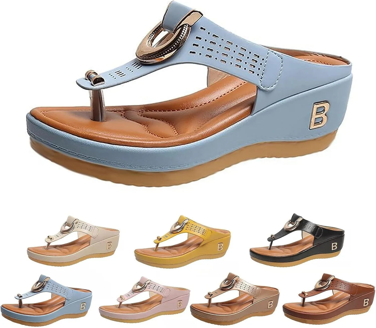 Sandalias para Mujer, Sandals for Women Wedge Summer Beach Platform Espadrille High Heel Sandals