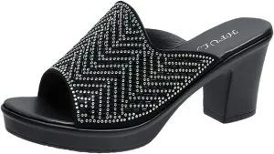 Sparkly Heels Sandals Womens Strappy Heels Dressy Women's Lace Up Low High Platform Stiletto Slingback Heel