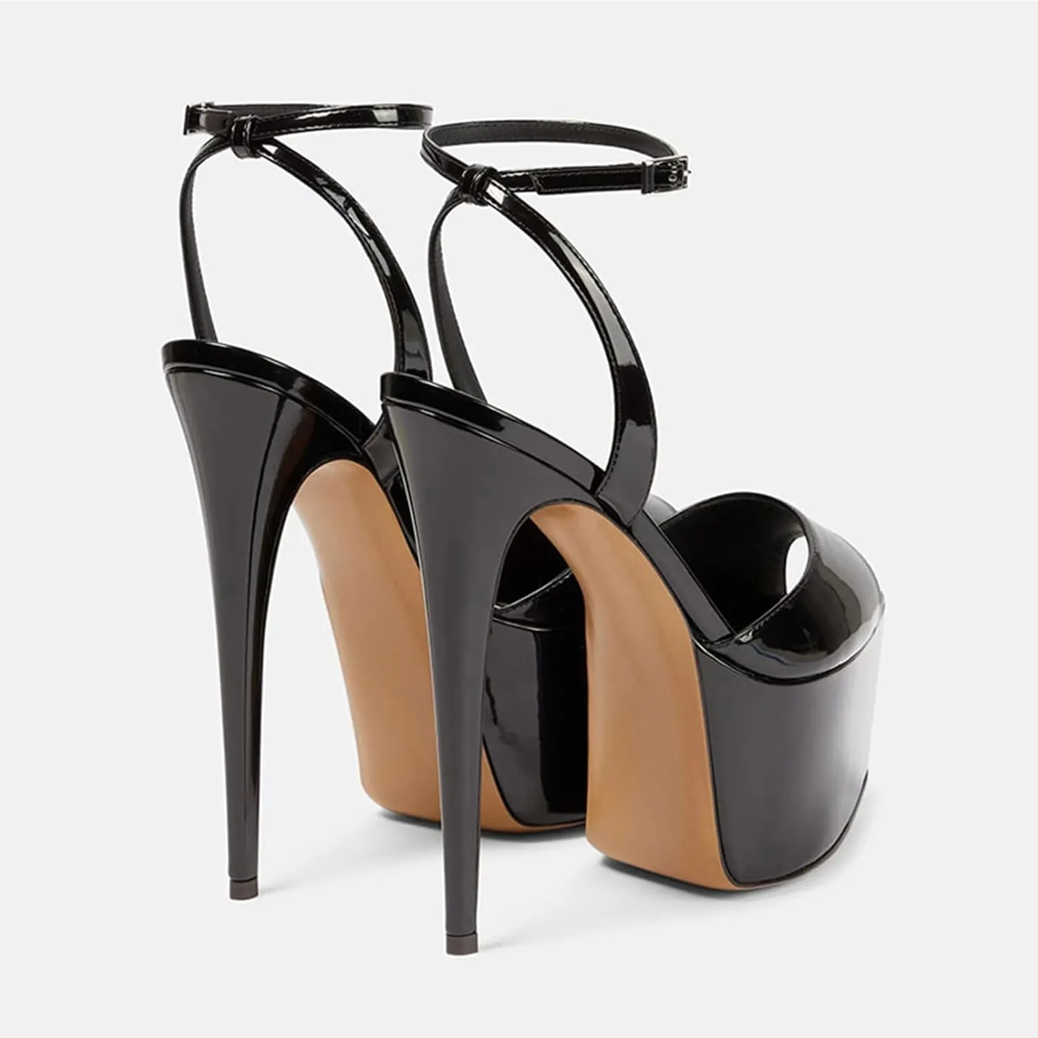 Sweet Women's Elegant Peep Toe Sandals, Sexy Fashion Gold High Heels for Banquet, Party And Fashion Show