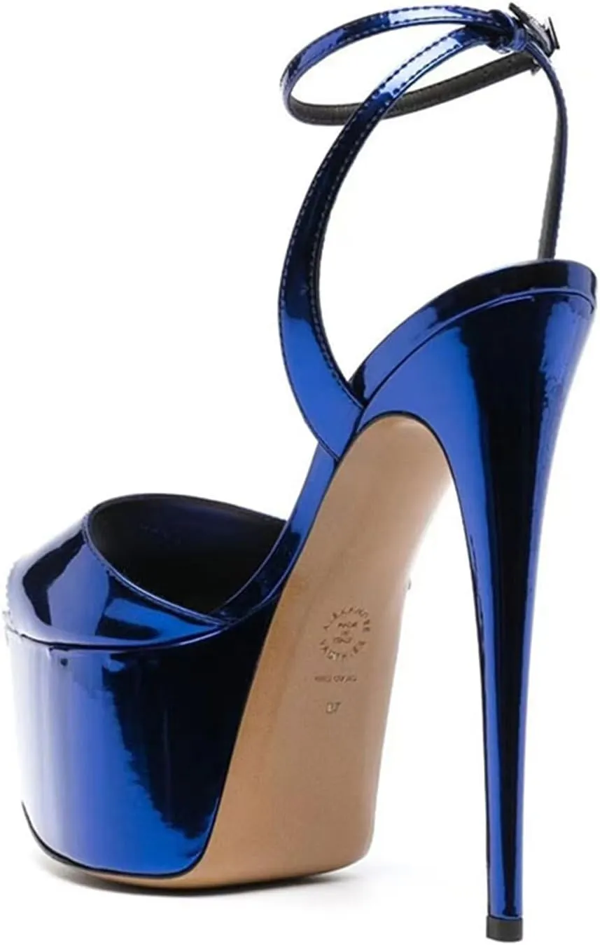 Sweet Women's Elegant Peep Toe Sandals, Sexy Fashion Gold High Heels for Banquet, Party And Fashion Show