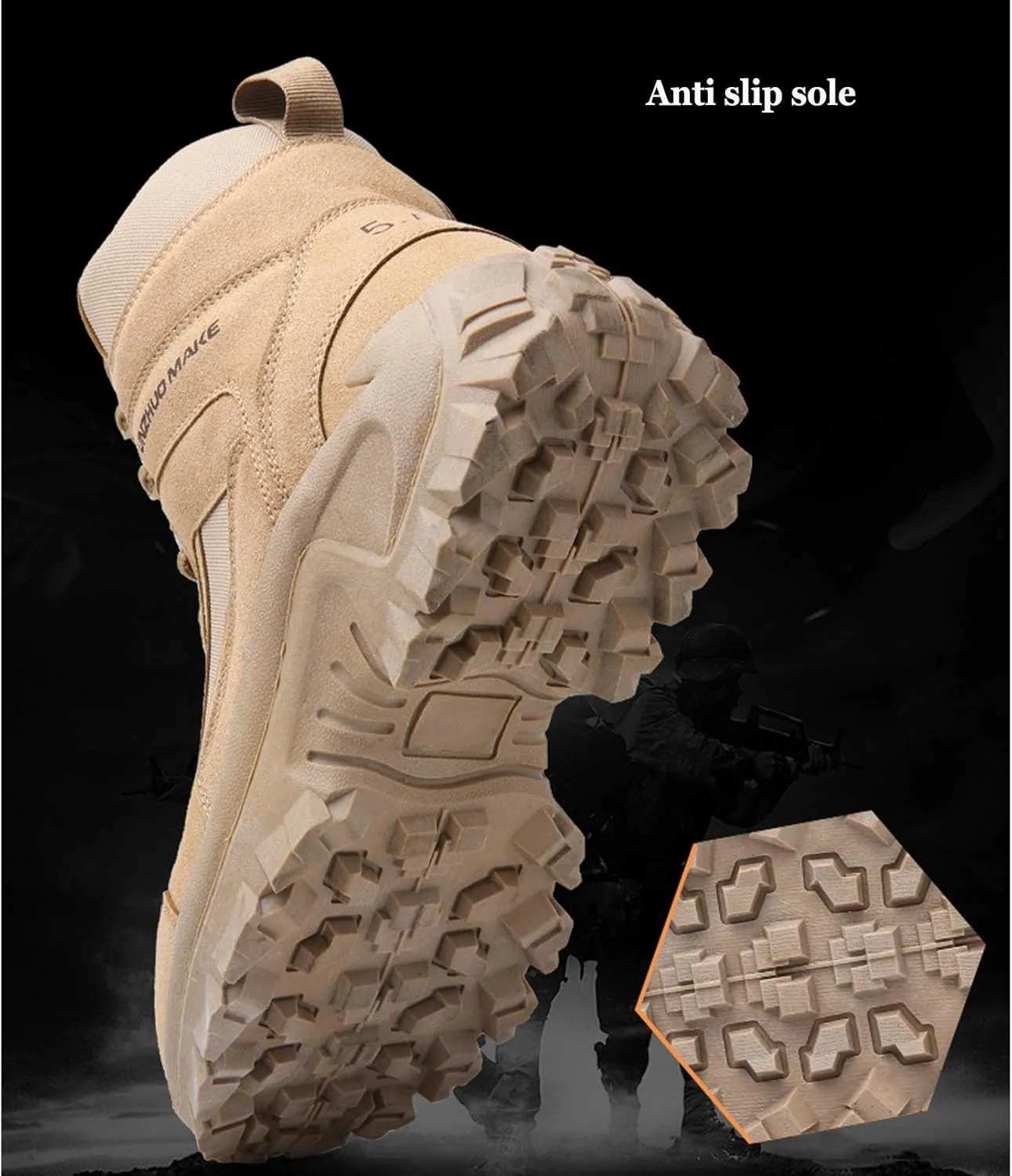 Tactical boots for men Lightweight combat Military Boots Leather Motorcycle Climbing Work shoes