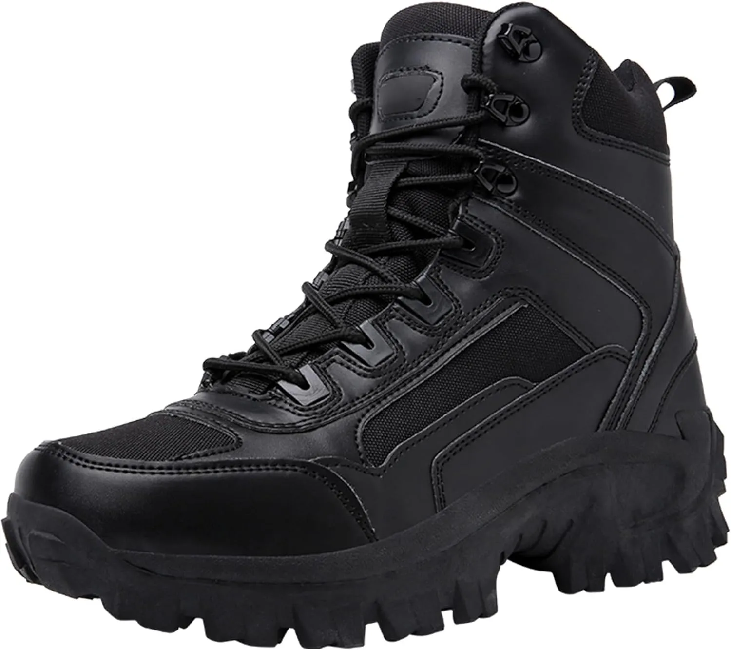 Tactical boots for men Lightweight combat Military Boots Leather Motorcycle Climbing Work shoes