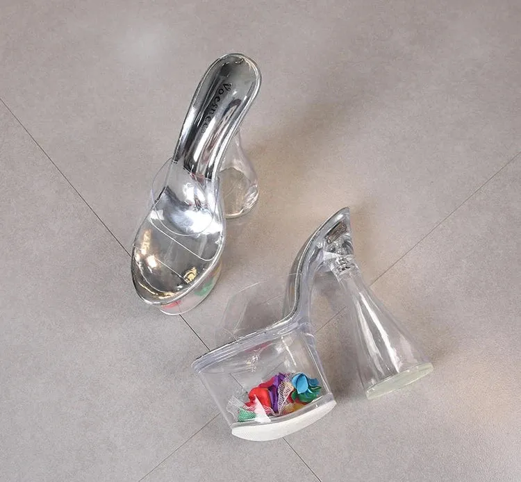 Tease And Taunt Pump Sandals