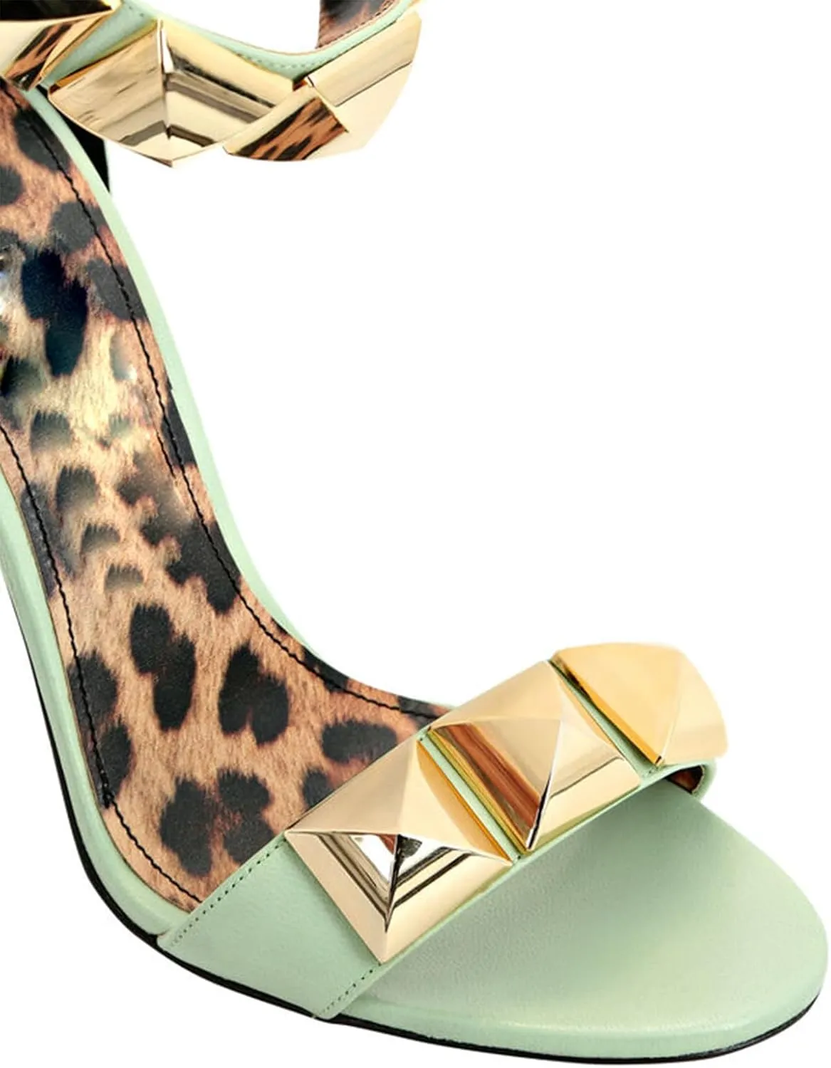 Women's Sexy Leopard Sandals with Back Zipper, Fashion Sweet Peep Toe High Heels for Banquet, Party And Fashion Show