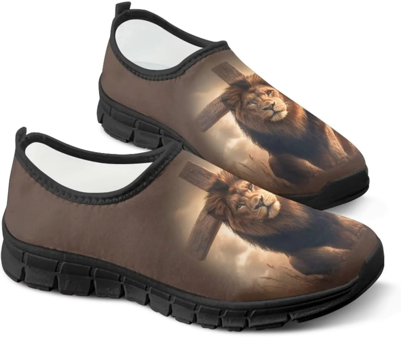 Women's Slip On Loafers Casual Cut Arch Support Walking Shoes Breathable Lightweight Sports Workout Footwear