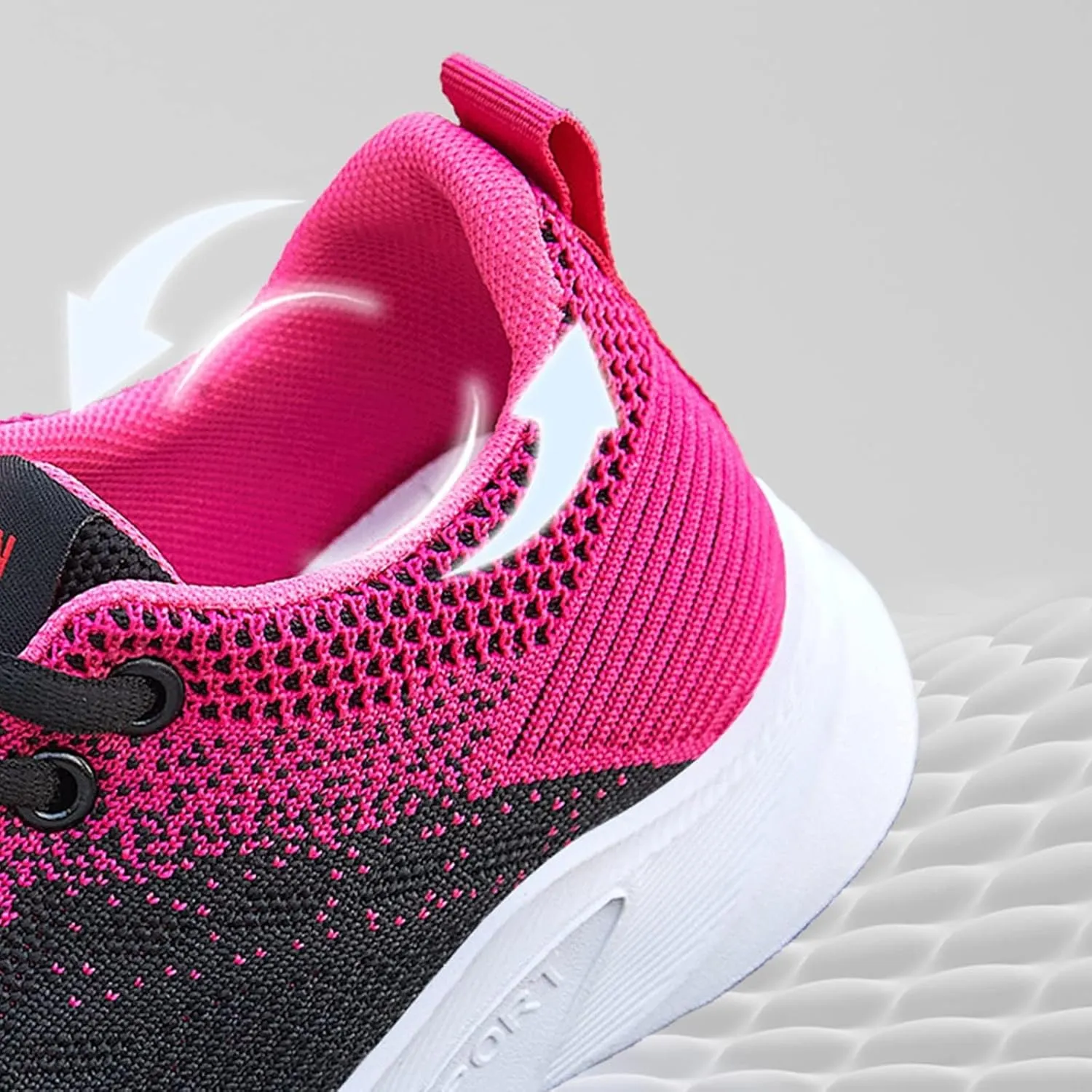 Work Out Shoes Gym for Women Comfortable Lace up Walking Shoes Lightweight Air Cushion Running Sneakers Arch Support Orthopedic Sneakers